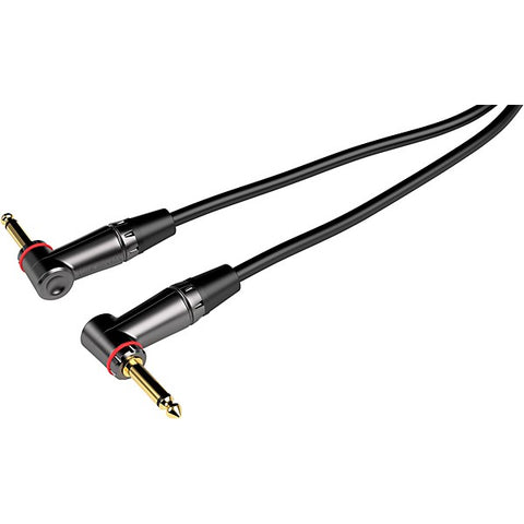 Gator Cableworks Headliner Series Straight To RA Instrument Cable 6 In. Black