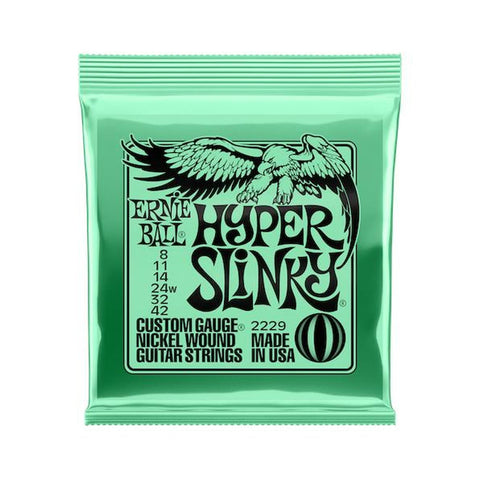 Ernie Ball Hyper Slinky Nickel Wound Electric Guitar Strings 8-42