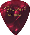 Fender Premium Picks - Medium, 351 Shape, Red Moto