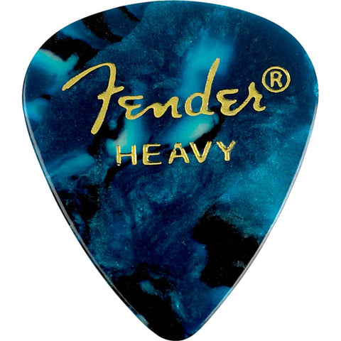 Fender Premium Picks - Heavy, 351 Shape, Ocean Turquoise