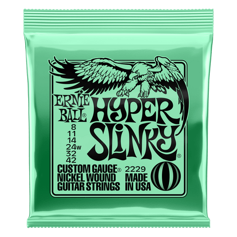 Ernie Ball 2229 Hyper Slinky - Electric Guitar Strings 8-42