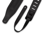 Levy's 3.25″ Wide Butter Leather Guitar Strap – PM32BH-BLK